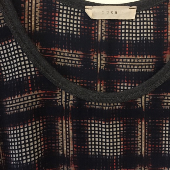 Lush Plaid-Pattern Tank Top - Picture 4 of 4